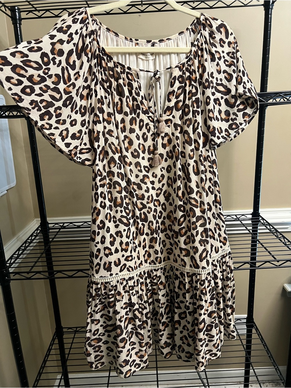Spell Bodhi mini Leopard Print Boho Dress